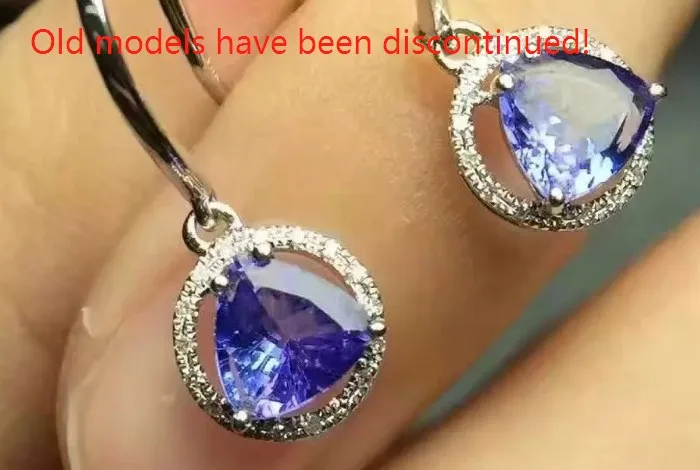 Серьги-капли из натурального танзанита, s925 серебро, натуральный синий драгоценный камень, женские модные простые круглые висячие серьги, ювелирные изделия для женщин, вечерние серьги
