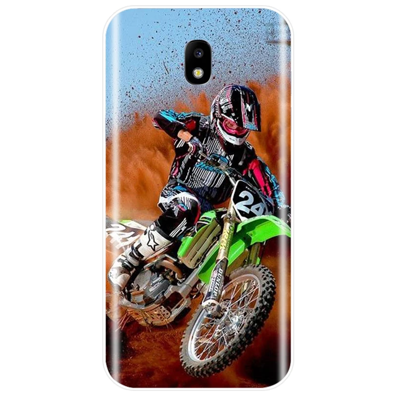 Motocross moto cross dirtbikes Cover TPU Phone Case For Samsung Galaxy J3 J4 J6 J8 2018 J5 J7 2017 2016 J3PRO PLUS | Мобильные