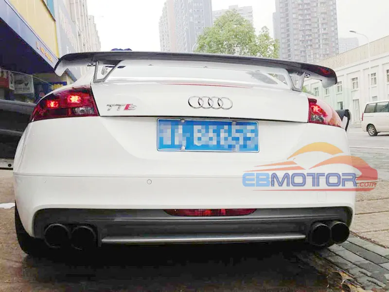 Неокрашенный RS Стиль стекловолокна спойлер для AUDI TT TTS TTRS MK2 8J 2008 2014