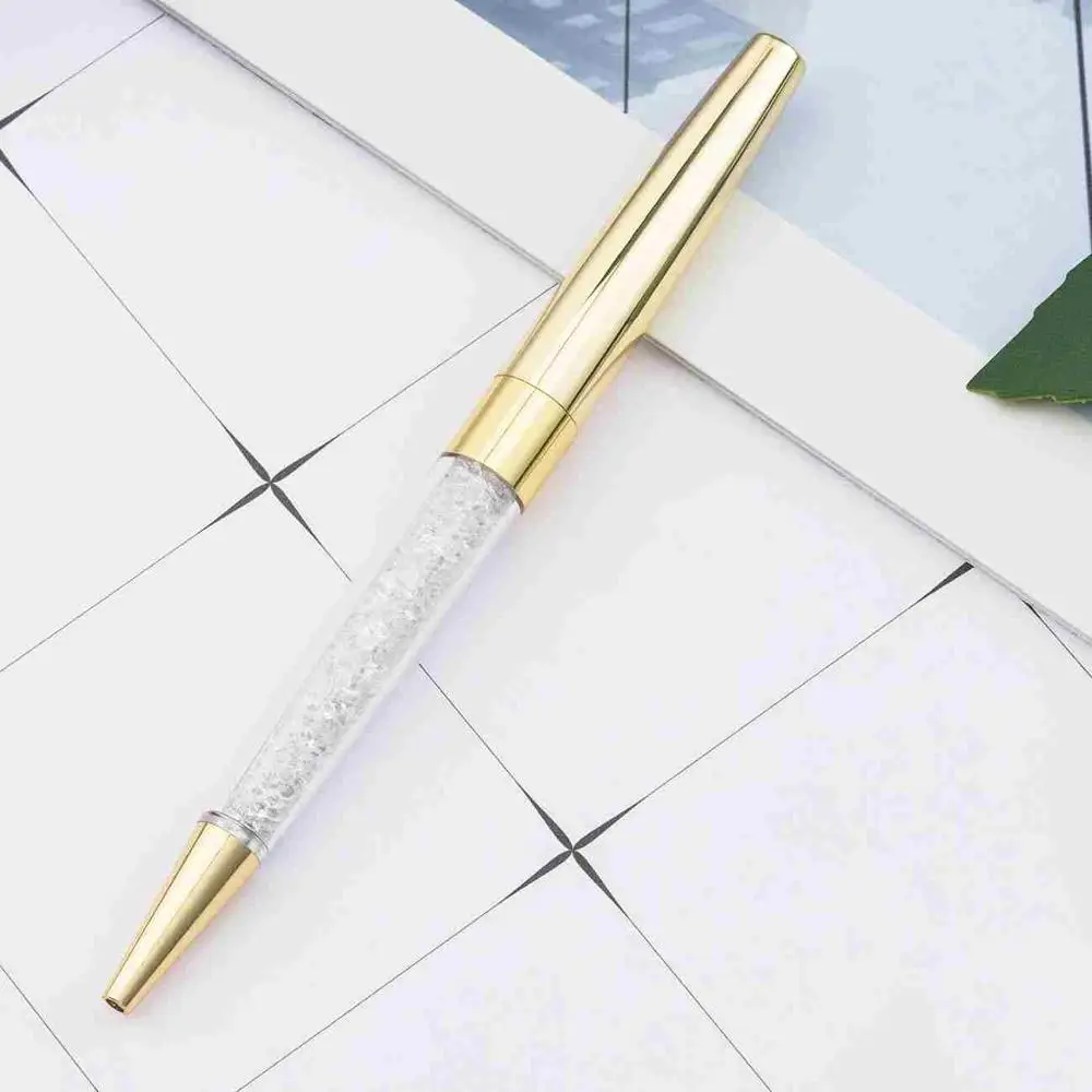 19 цветов стеклянная Шариковая ручка для деловых встреч металлическая шариковая