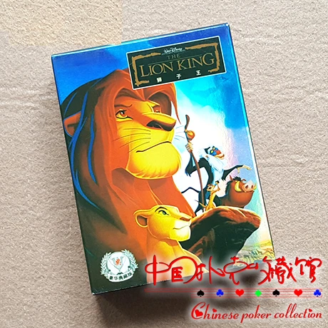 Cutely мультфильм бумажный покер Лев Король Медведь игральные карты для коллекции