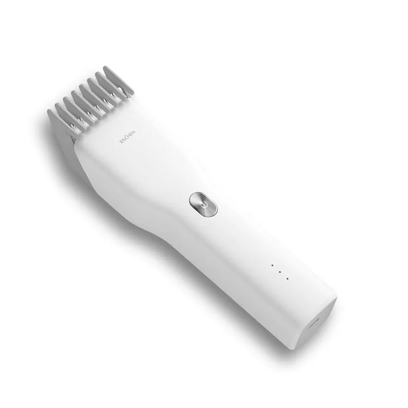 White Машинка для стрижки волос USB перезаряжаемая двухскоростная керамическая машинка для стрижки волос триммер для волос детская машинка для стрижки волос - Цвет: White