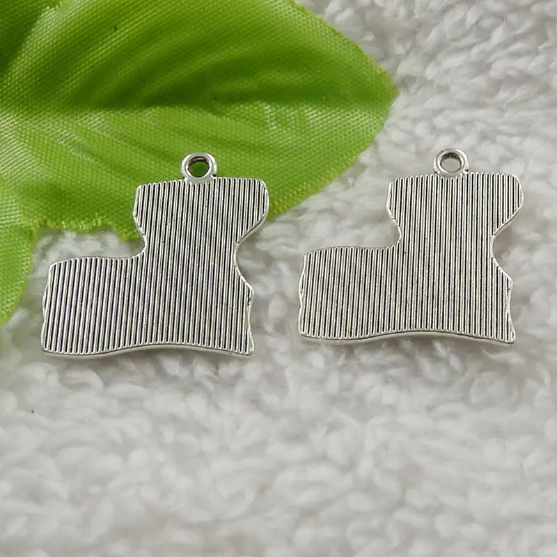 120 штук старинное серебро Новый Орлеан Подвески кулон 24x23 мм #4617|charm pendant|silver charm
