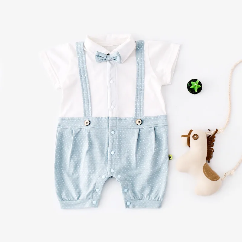 Summer New style baby toddler jumpsuit little boys Gentleman cotton romper | Детская одежда и обувь