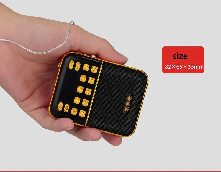 A108 светодиодный мини радиоприемник USB диск TF карта mp3 плеер портативный fm