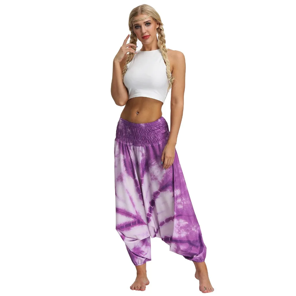 N-olsollo Tie-dyed серия шаровары 6 дизайн фитнес широкие брюки женские/мужские повседневные брюки высокая талия Jogger летние брюки