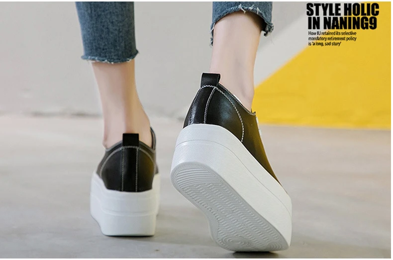 SONDR sepatu wanita kasual/Женская обувь на плоской платформе из натуральной кожи; Цвет черный, белый; moda mujer; коллекция года; sapatos mulher; обувь на шнуровке; ayakkabi