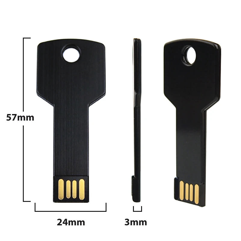 Металлический ключ usb флэш накопитель с логотипом на заказ водонепроницаемый