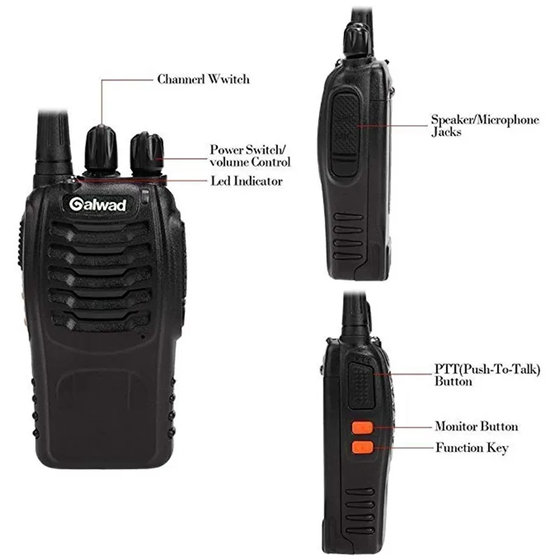 2/4 шт BAOFENG BF-888S 5 Вт рация HF трансивер UHF Ручной CB Ham Радио bf 888s любительский двухсторонний портативный CB радио