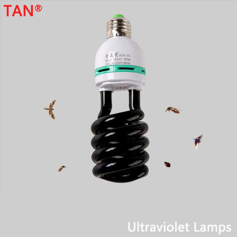 AC 220V E27 5 40W UV светильник лампы УФ ультрафиолетовые люминесцентные CFL лампа