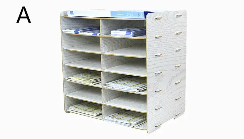Офисный Органайзер A5 Organizador Escritorio Oficina, настольный органайзер, деревянный, для рабочего стола, для документов, бумажный журнал, для хранения, Revistero