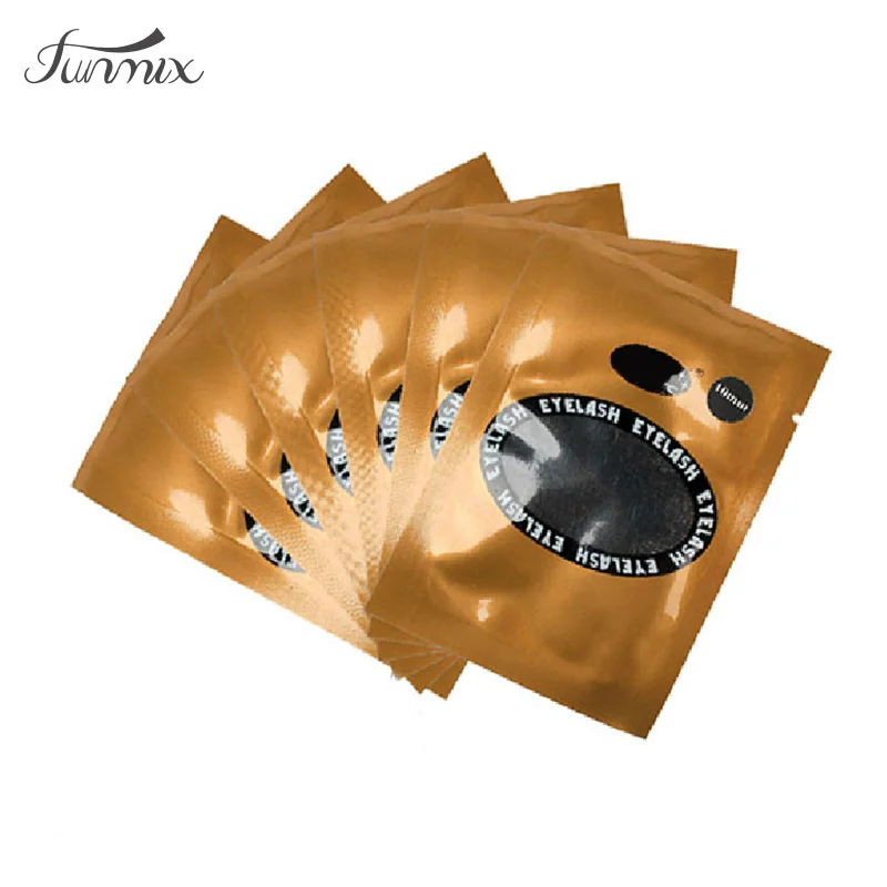 Накладные ресницы с мешочками растительные привитые Объемные одиночные посадки