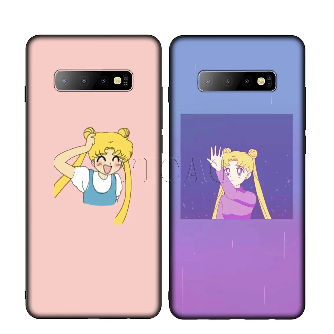 Iyicao Сейлор Мун Мягкий силиконовый чехол для телефона samsung Galaxy S10 S9 S8 плюс S6 S7 край