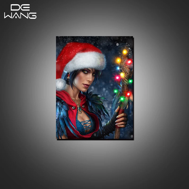 Один панелей холст оформлена стены Книги по искусству изображение Рождество