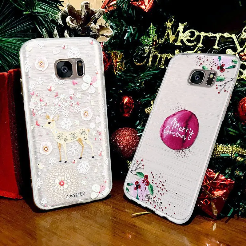 Чехол CASEIER для Samsung S8 S9 Plus S6 S7 Edge мягкий ТПУ чехол Note 8 9 задняя крышка |