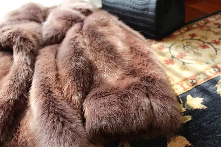 Стиль высокого класса модное женское пальто из искусственного меха 17S12
