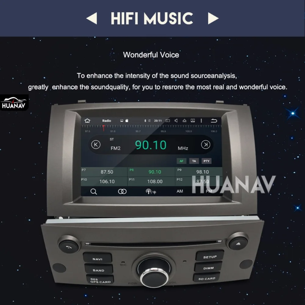 Автомобильный DVD плеер с GPS навигацией для Peugeot 407 2004 2010 головное устройство