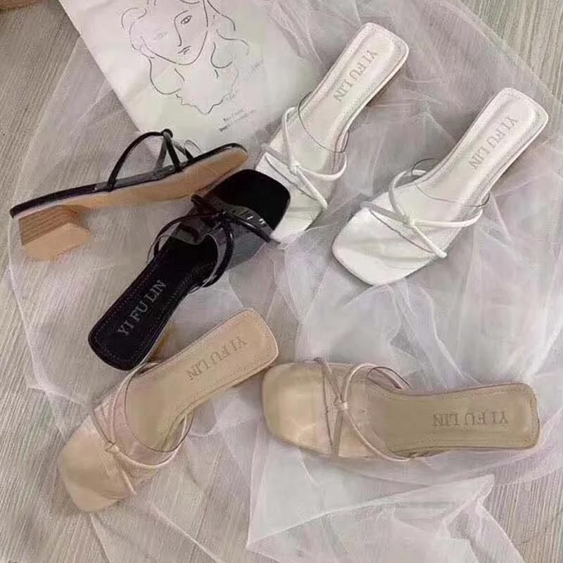 Женские летние сандалии женская обувь на среднем каблуке женские элегантные