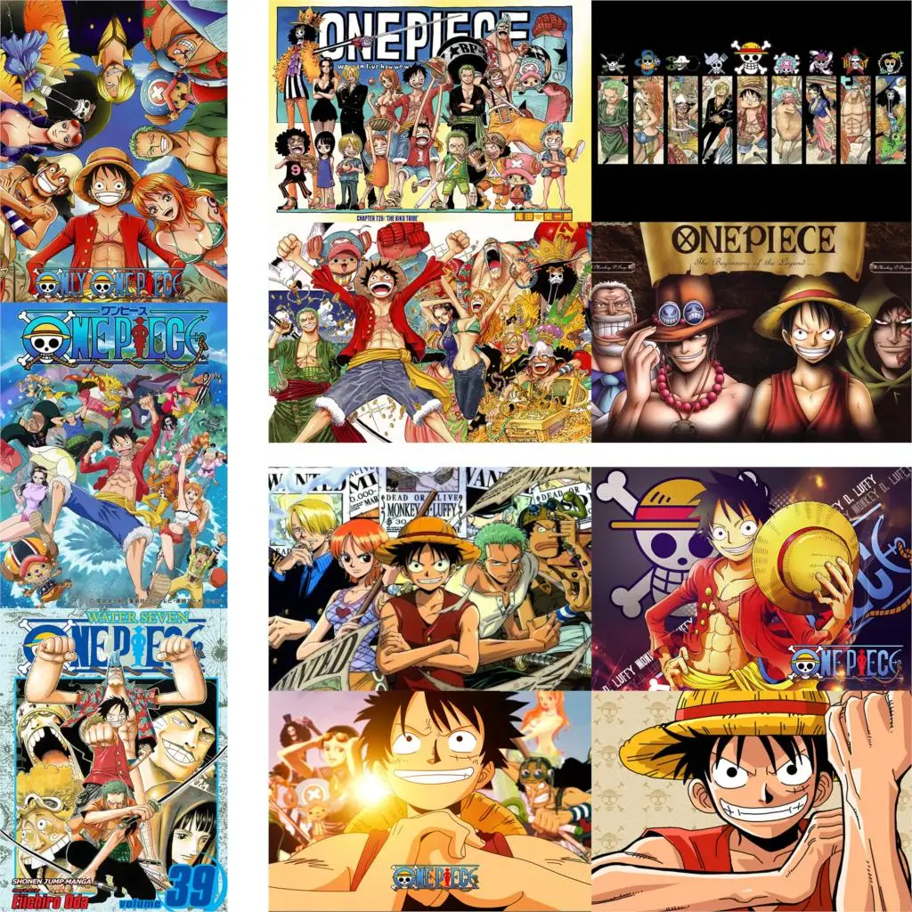 

one piece posters wall stickers vivid color high definition good quality home decoration glossy paper prints free shipping
