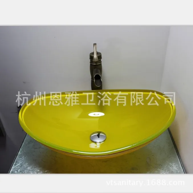New Classical washbasins / painted art basin counter glass bath washbasin N-62 |