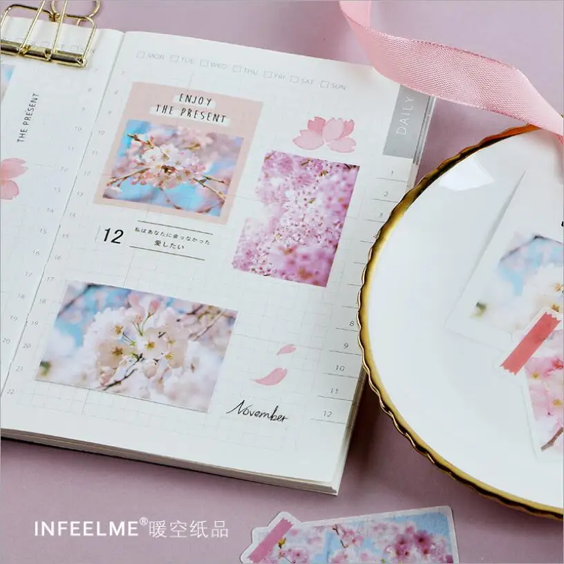 40 шт./лот Новые Дорожные бумажные наклейки для цветов дневников запечатывания