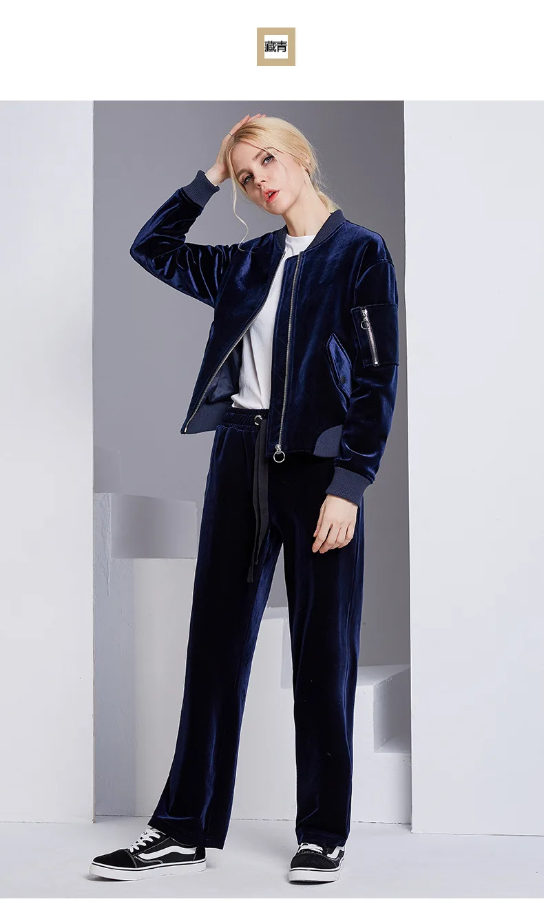 Bootyjeans осень новая европейская Высококачественная Женская бархатная Свободная Женская куртка на молнии Повседневная Женская бейсбольная форма темно-красный