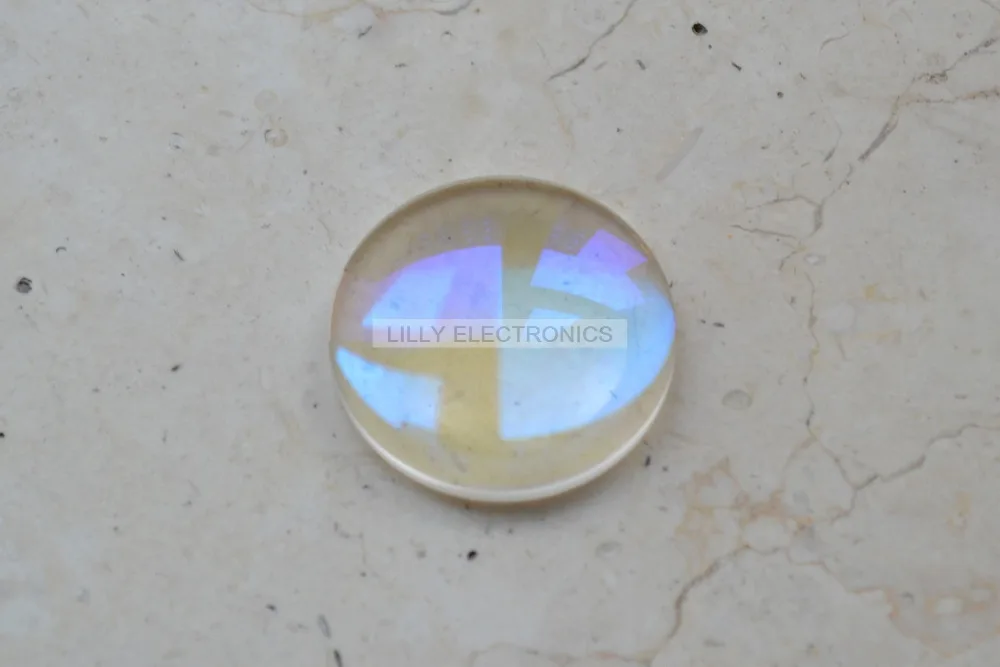 Асферическая стеклянная линза с лазерным кольцом 12 мм фокус/6 3 диаметр|lens 12mm|focus