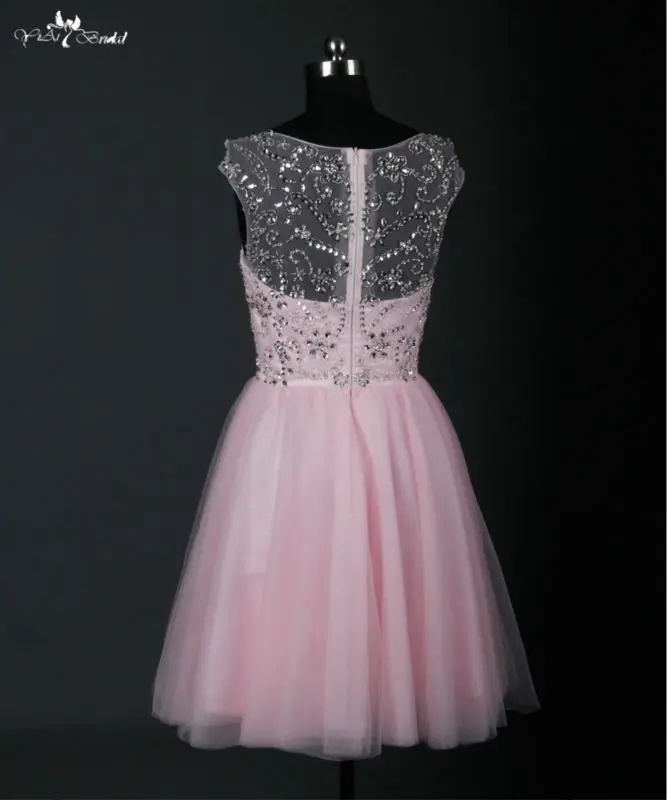 RSE664 светло розовые короткие платья для встречи выпускников Потрясающие