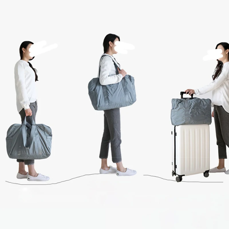 Большая Вместительная дорожная сумка переносная Складная легкая модная большая