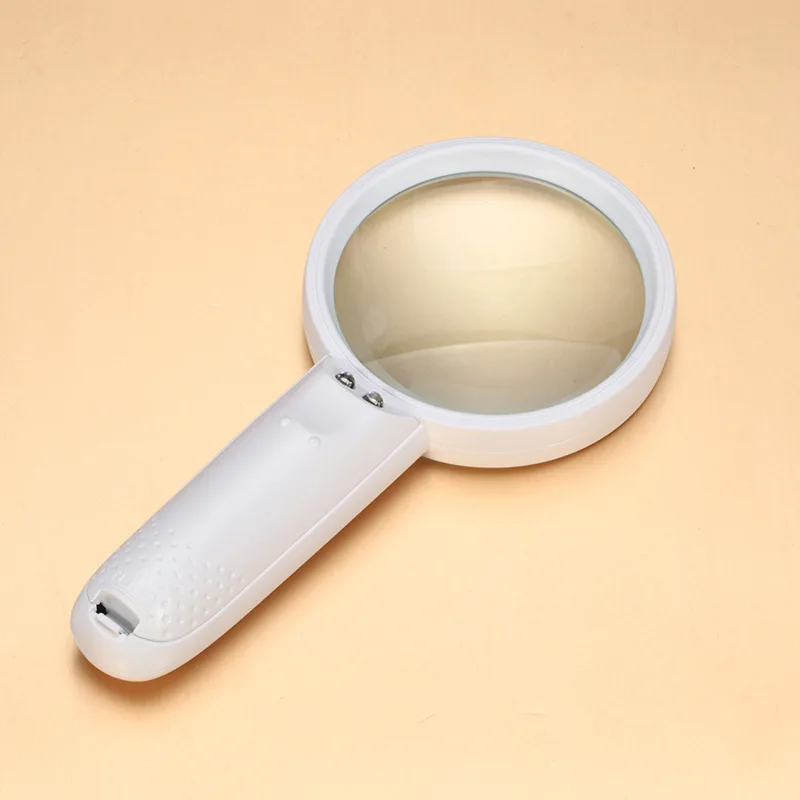 Новинка 2019 2 LED Light 5X Лупа для чтения увеличительное стекло ювелирные изделия в