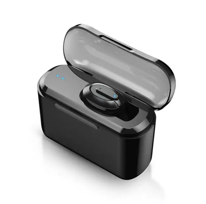 Single ear T1 Tws беспроводные Bluetooth наушники 5,0 TWS 3D стерео Bluetooth гарнитуры с микрофоном HiFi глубокий бас звук беспроводная двойная гарнитура - Цвет: Single ear
