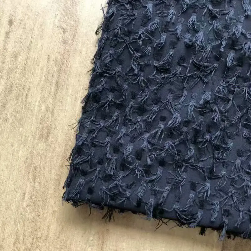 

Hand-cut bow polyester chiffon dress fabric 75d dyed cut flower fashion cloth