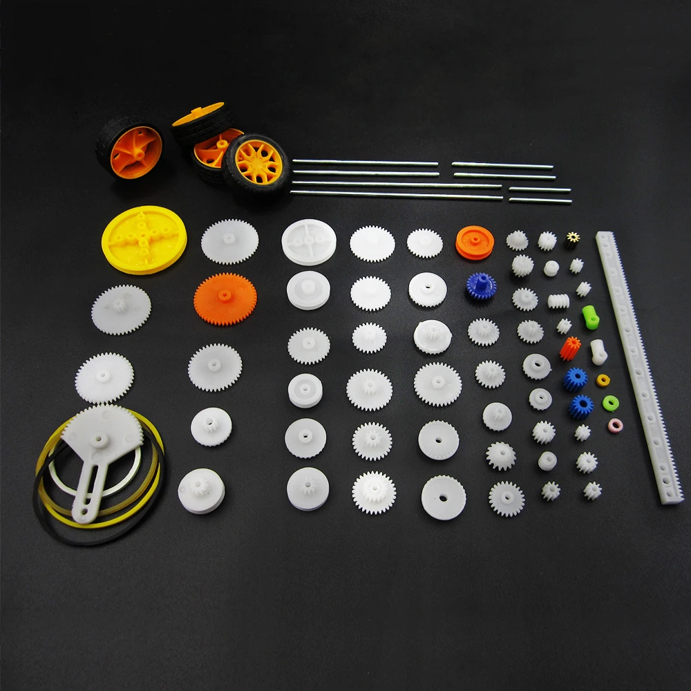 78 шт./лот различные типы мини шестеренок вогнутое колесо автомобильная ось