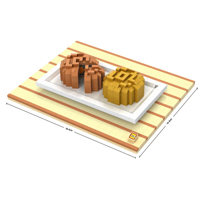 LOZ Diamant блоков Пиксели Mooncake ансамбль РАООС Chine середины осени печенье Modele Delicieux