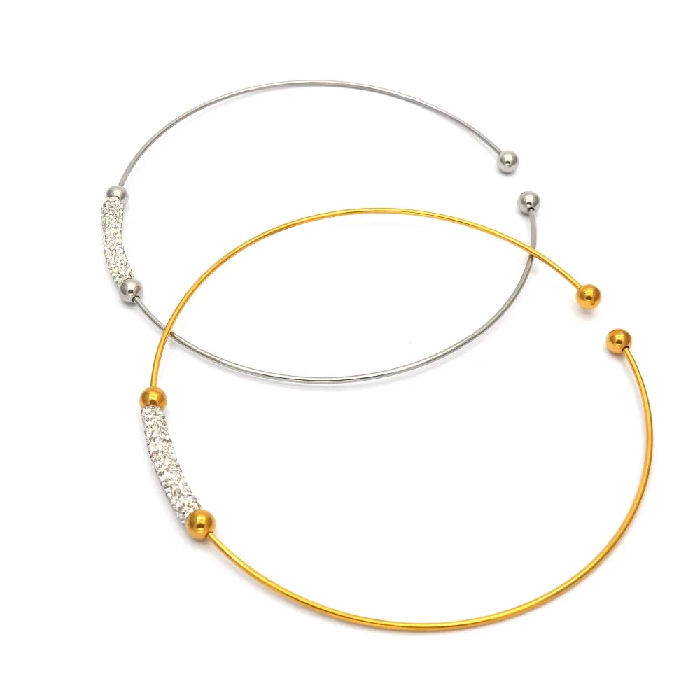 Нежное ожерелье ювелирные изделия оптом из нержавеющей стали женское серебро и