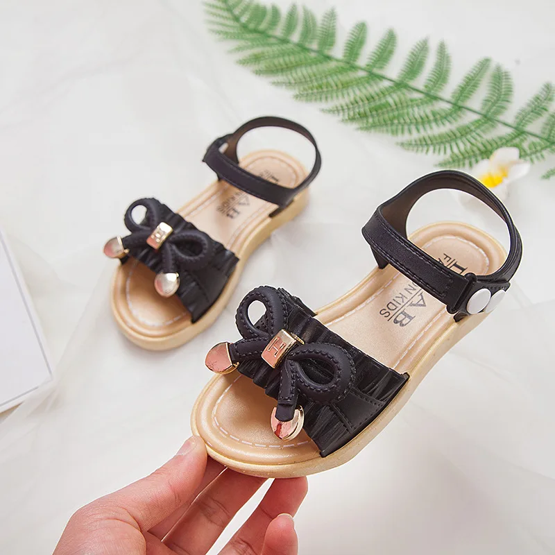 Сандалии для девочек летняя детская обувь Нескользящие мягкие пляжные сандалии