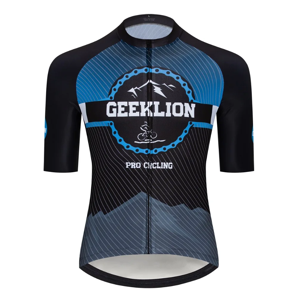 Geeklion летняя гоночная велосипедная рубашка Джерси MTB с короткими рукавами