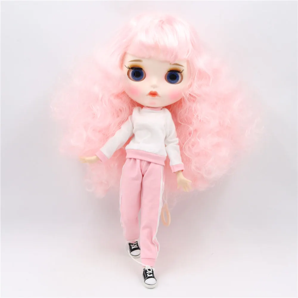 Кукла Blyth BLQE126/300 от ICY DBS с белой кожей для суставов тела розовые афро волосы новое