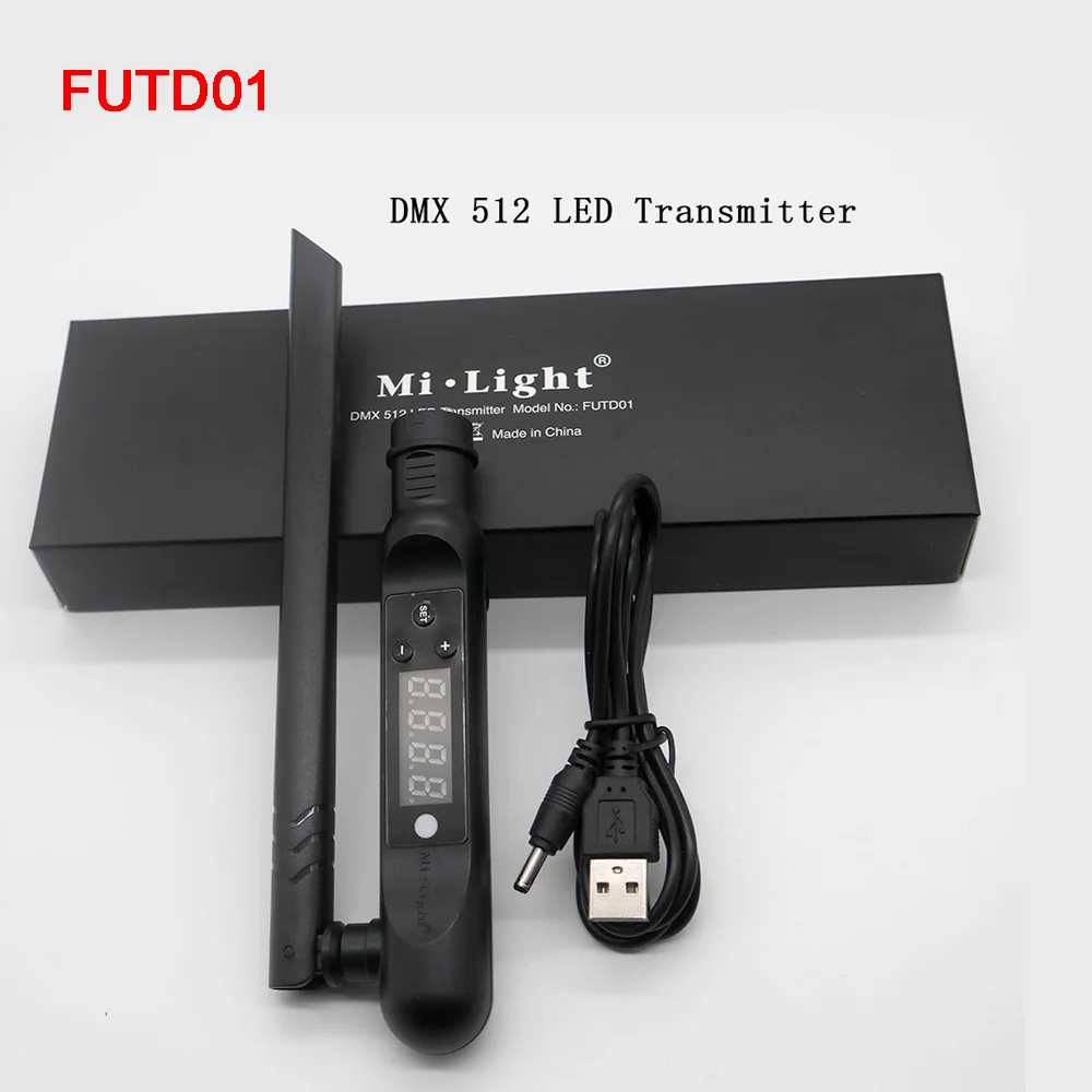Miboxer DMX512 RGB+ CCT E27 9 Вт светодиодный светильник, DMX 512 светодиодный передатчик, DMX512 RGB+ CCT контроллер полосы, FUTD01/FUTD04/FUTD02 - Цвет: FUTD01  only