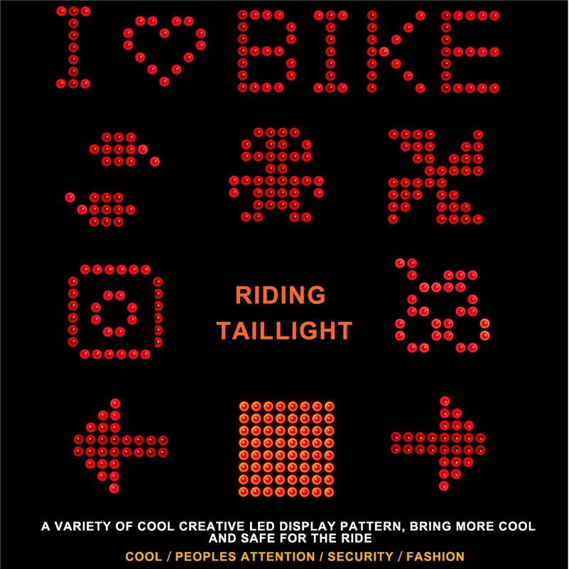 Фонарь задний велосипедный светодиодный с датчиком движения и сигналом|bike led