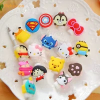 1pcs cartoon cable protector data line cord protective case cable winder cover for iphone usb charging cable organizer