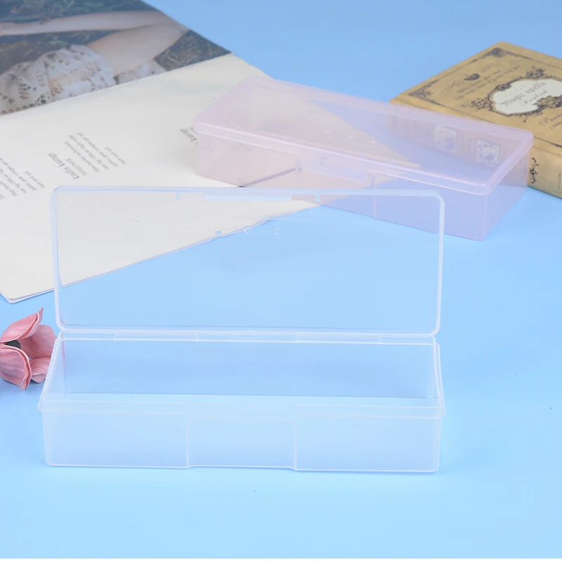 1 шт. новые пластиковые прозрачные принадлежности для ногтей набор кистей ящик