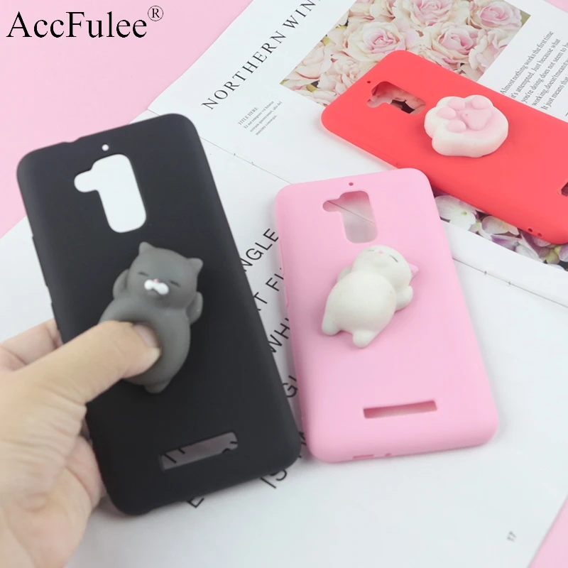 Мягкими 3D игрушки телефон Cat Чехол для Asus Zenfone 3 Max ZC520TL ZC553KL ZE520KL 4 ZC554KL Selfie ZD552KL ZD553KL