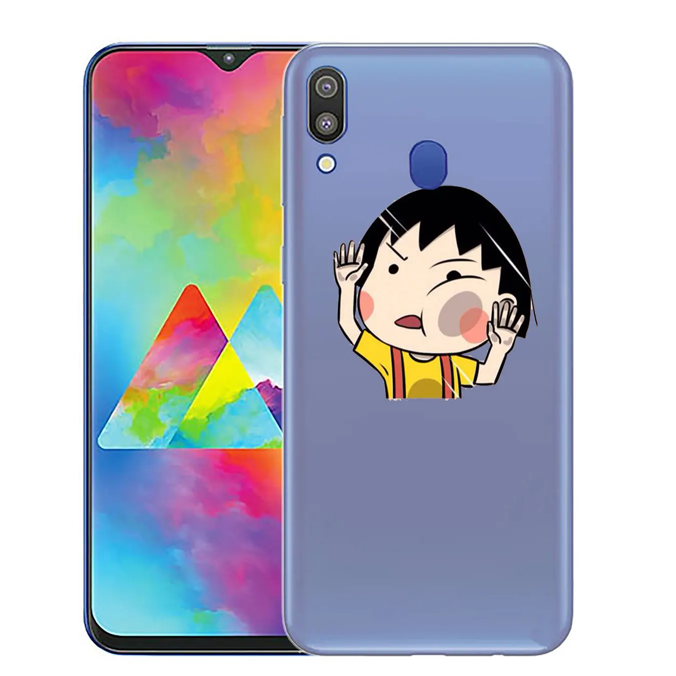 Япония Девушка Прекрасный Вишневый chibi maruko chan Мягкий силиконовый чехол с