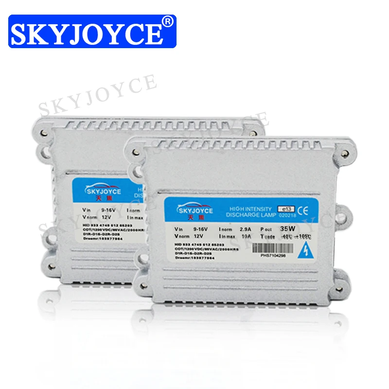 SKYJOYCE 1 пара 12 В переменного тока 35 Вт 55 ксеноновый балласт тонкий блок зажигания
