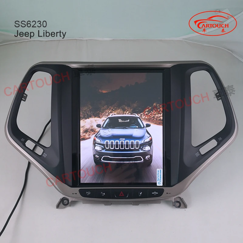 Вертикальный ips экран Tesla стиль Android автомобильный gps мультимедийный плеер для Jeep Grand Cherokee Liberty Автомобильный gps Радио FM RDS Аудио HD