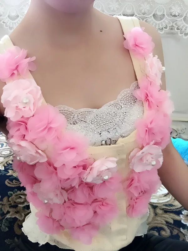 10Yard/Lot Multicolor 3D 6 Leaves Chiffon Flower Lace Trim Fabric Decoration DIY Clothes Wedding Dress Patch Accessories - купить по