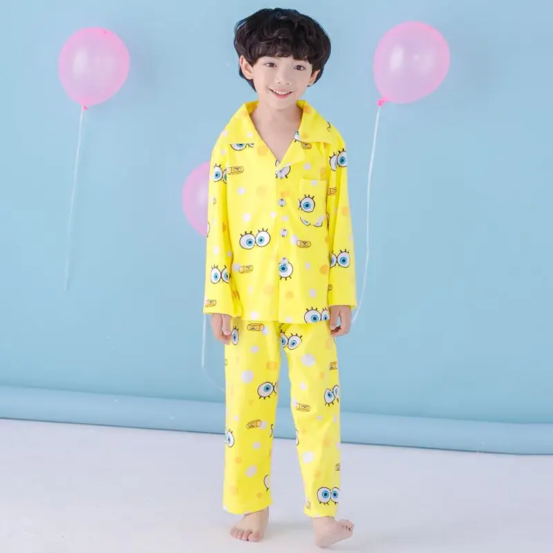 color at picture Пижамный комплект для мальчиков и девочек; Рождественская одежда для сна; Пижама для девочек с героями мультфильмов; комплекты одежды для детей; хлопковые пижамы; детская одежда; От 2 до 14 лет 4e - Цвет: color at picture