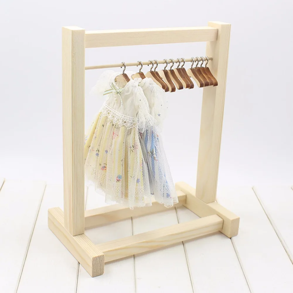 Деревянная полка и вешалка для одежды Blyth кукольная мебель аксессуары|doll furniture