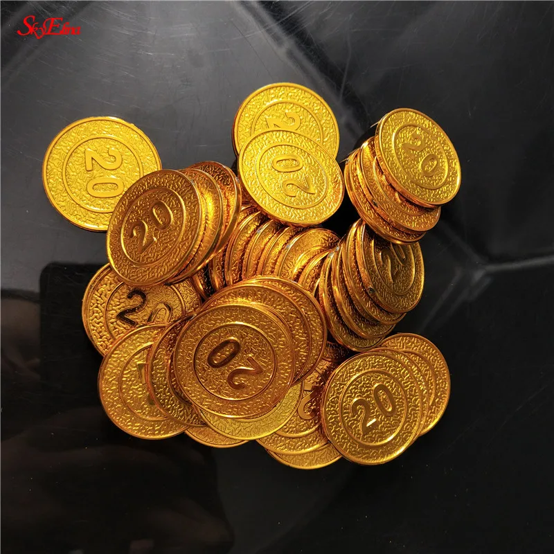 50/100psc игрушка монеты позолоченные Пирамиды американские Хэллоуин золотые и